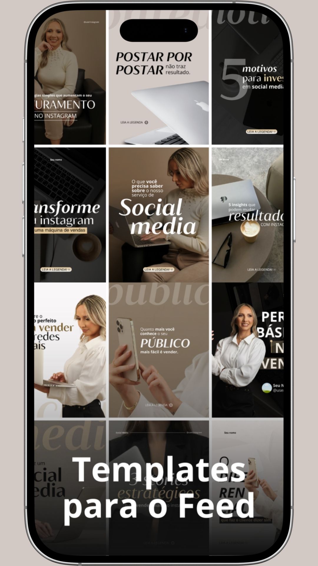 Templates para carrosséis